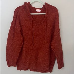 Burnt Orange Hoodie Sweater